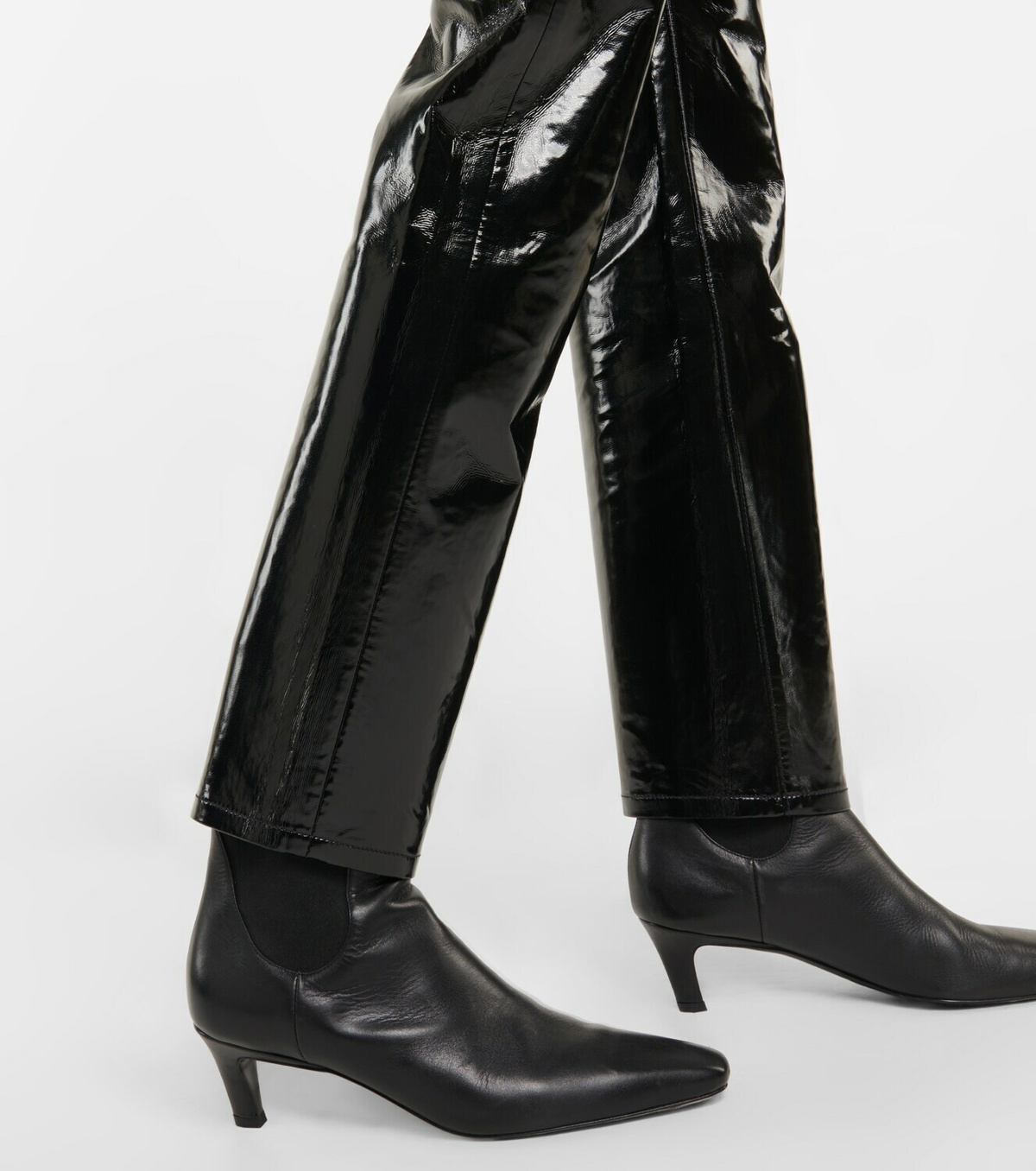 AGOLDE '90s Pinch Waist recycled patent leather-blend straight-leg pants