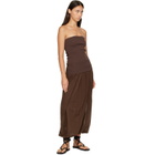 St. Agni Brown Suede Tie Up Sandals