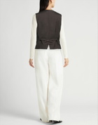 P. a.r. o.s. h. Womens Tailored Vest Dark in Brown