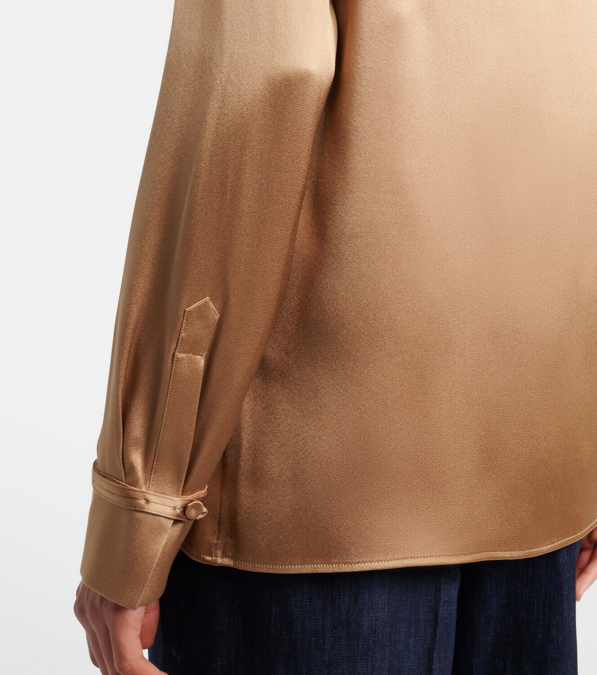 Gabriela Hearst Cruz silk satin shirt