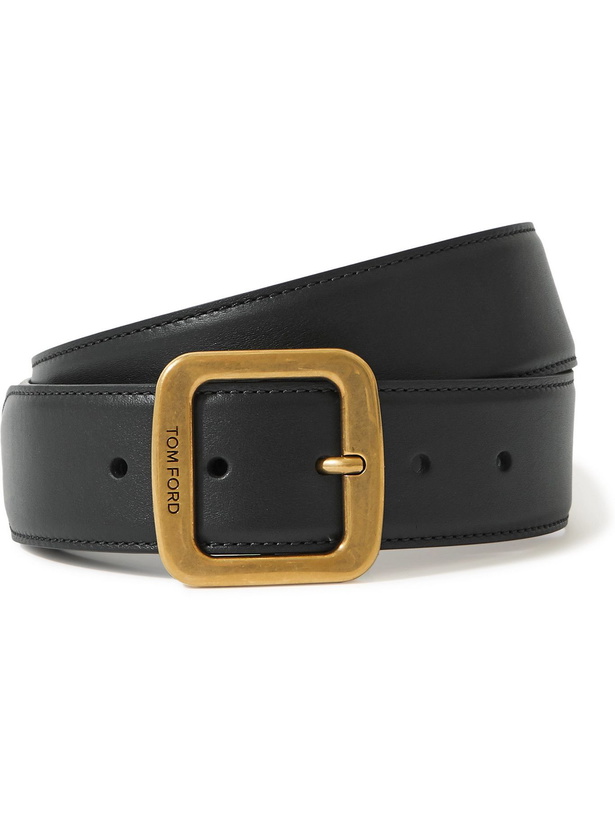 Photo: TOM FORD - 4cm Leather Belt - Black