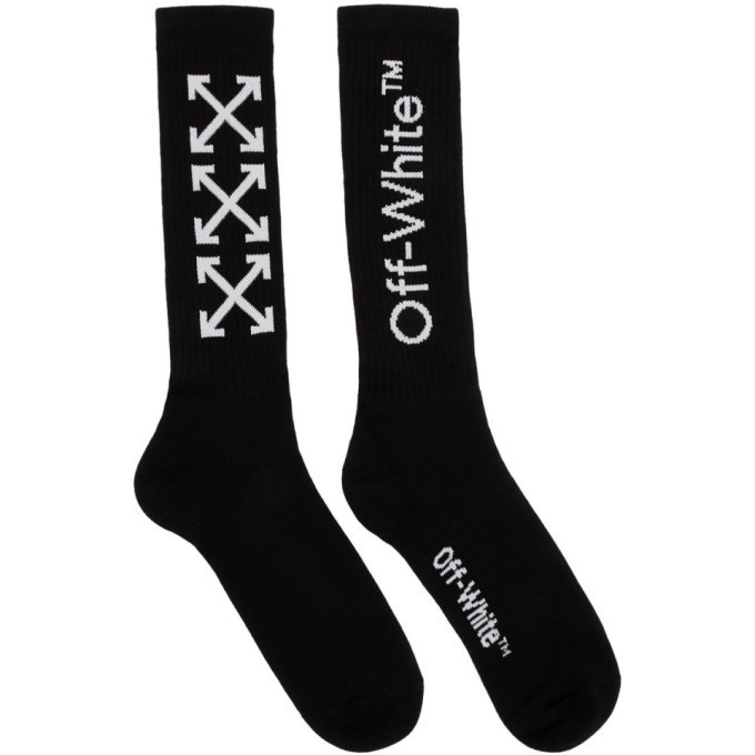 Photo: Off-White Black and White Arrows Socks