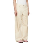 Acne Studios Off-White 1981 U Trafalgar Leather Jeans