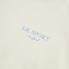 Sporty & Rich Wimbledon Crew Sweat in Milk/Washed Hydrangea