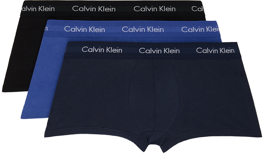 Calvin Klein Underwear Three-Pack Multicolor Low-Rise Boxers