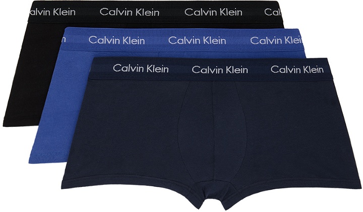 Photo: Calvin Klein Underwear Three-Pack Multicolor Low-Rise Boxers