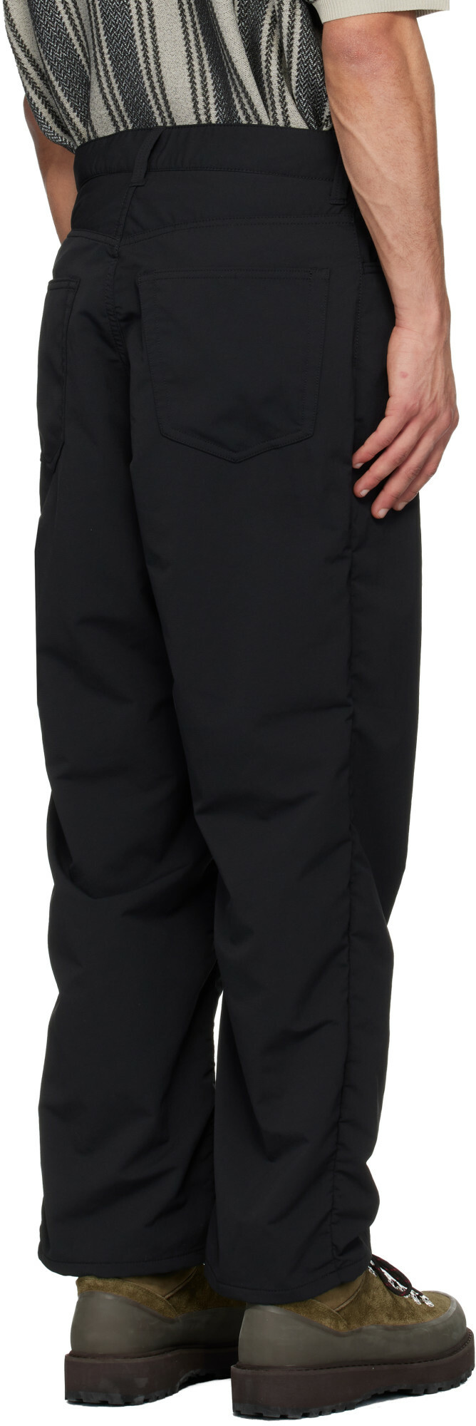 nanamica Black OOAL ALPHADRY 5Pocket Trousers
