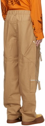 Jacquemus Beige Le Raphia 'Le Cargo Marrone' Cargo Pants