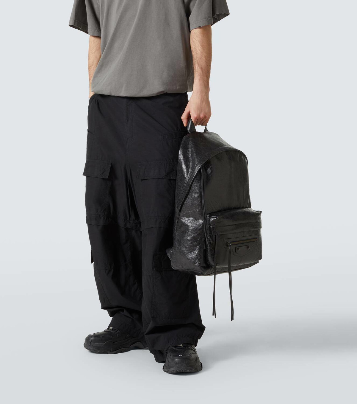 Balenciaga Le City leather backpack