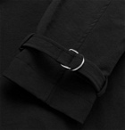 ALEXANDER MCQUEEN - Double-Breasted Gabardine Trench Coat - Black