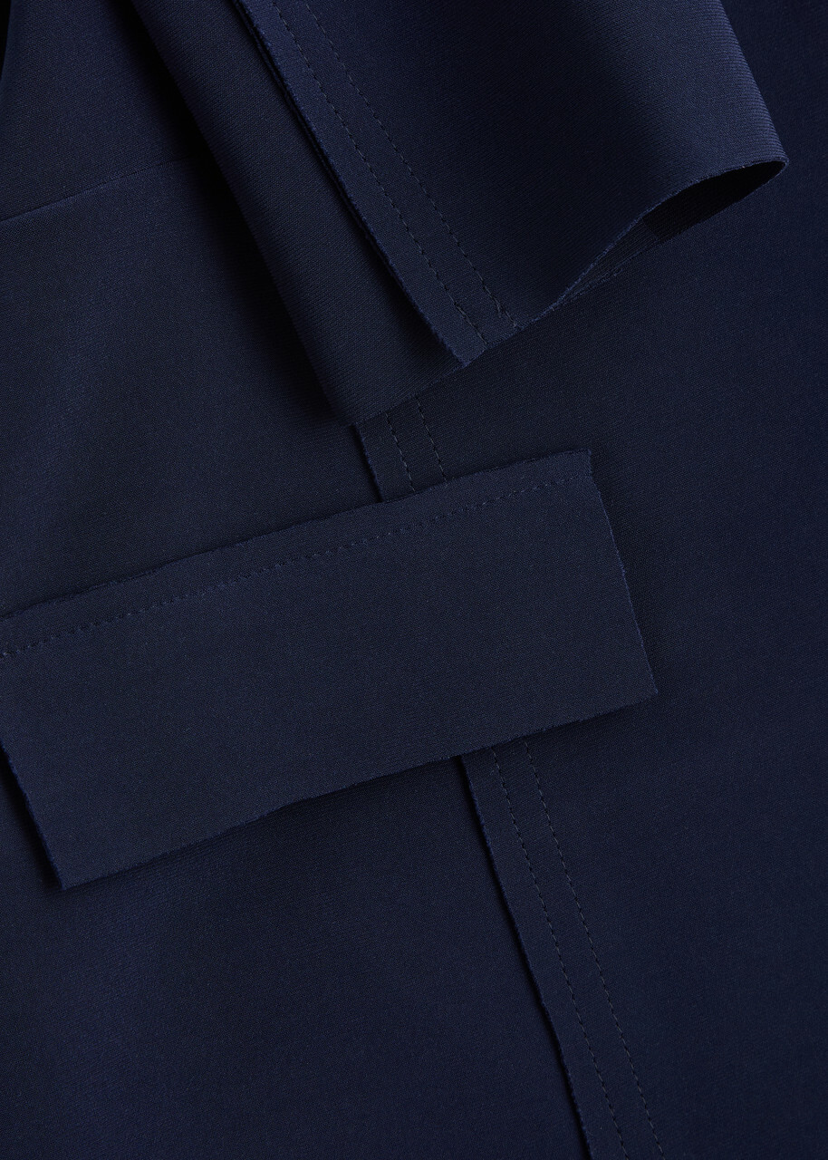 Norma Kamali Stretch-jersey Blazer Dark Navy