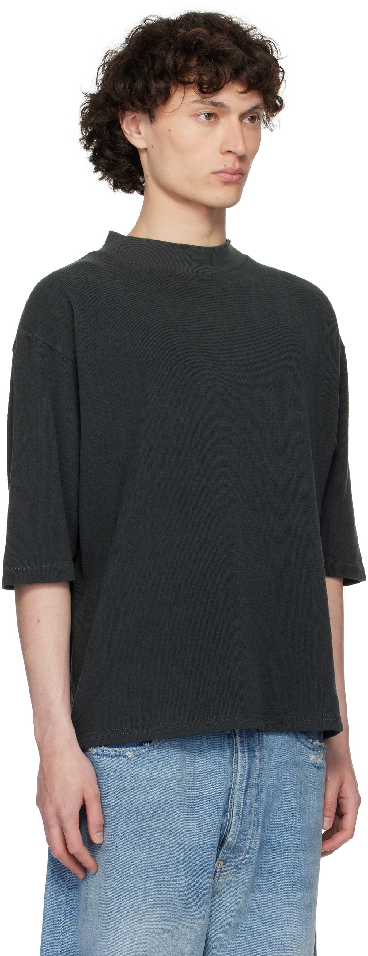 ★関税込★Maison Margiela★Logo Jersey T-Shirt Steel Grey★ 28358019_57959500_600.jpg
