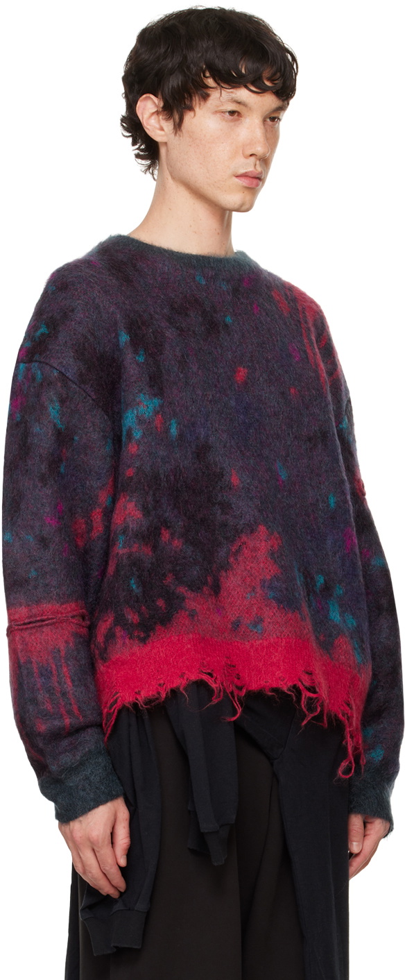 doublet Multicolor Zombie Worn Knit Sweater