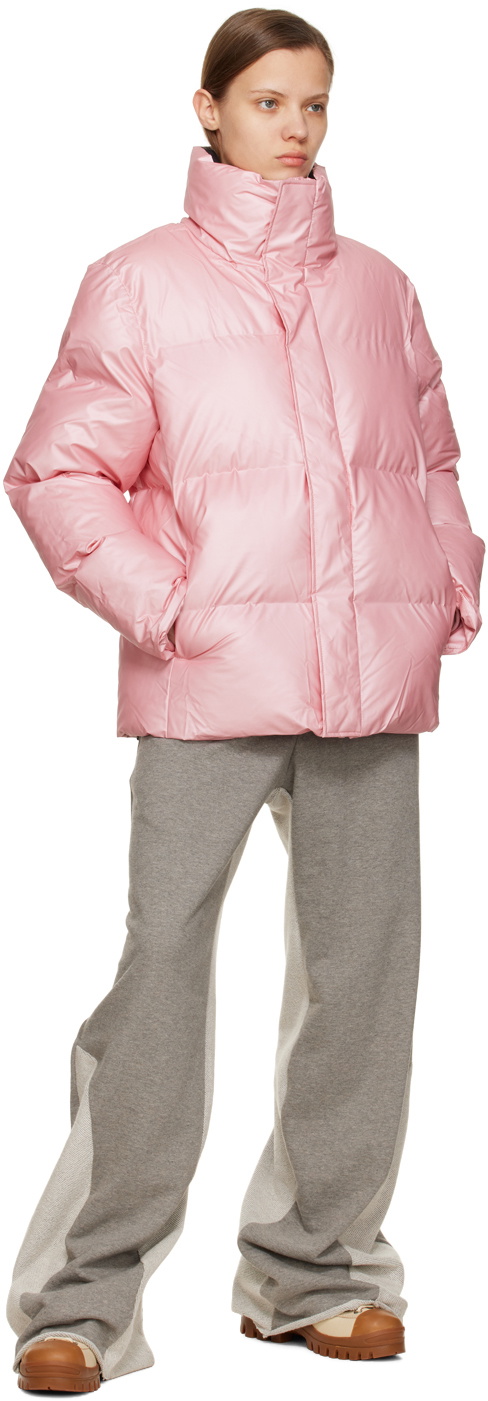RAINS Pink Boxy Jacket