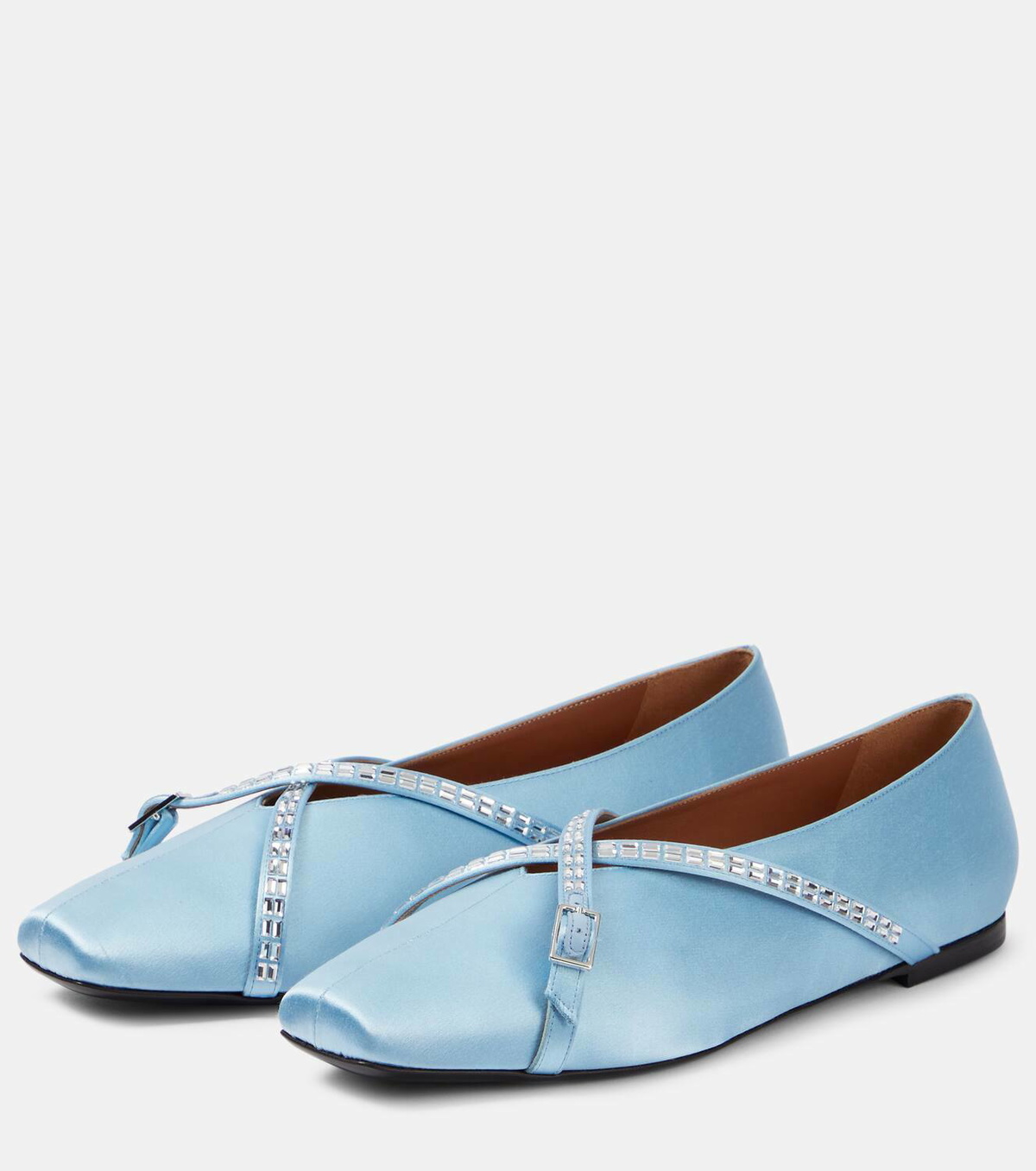 D'Accori Cara satin ballet flats
