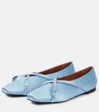 D'Accori Cara satin ballet flats