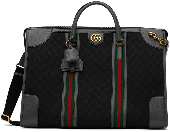 Photo: Gucci Black Bauletto Duffle Bag