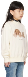 Palm Angels Kids Off-White Bear Sweatshirt