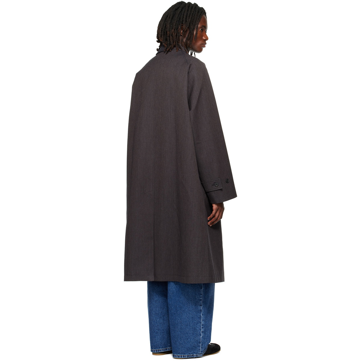 Studio Nicholson Brown Crowe Trench Coat