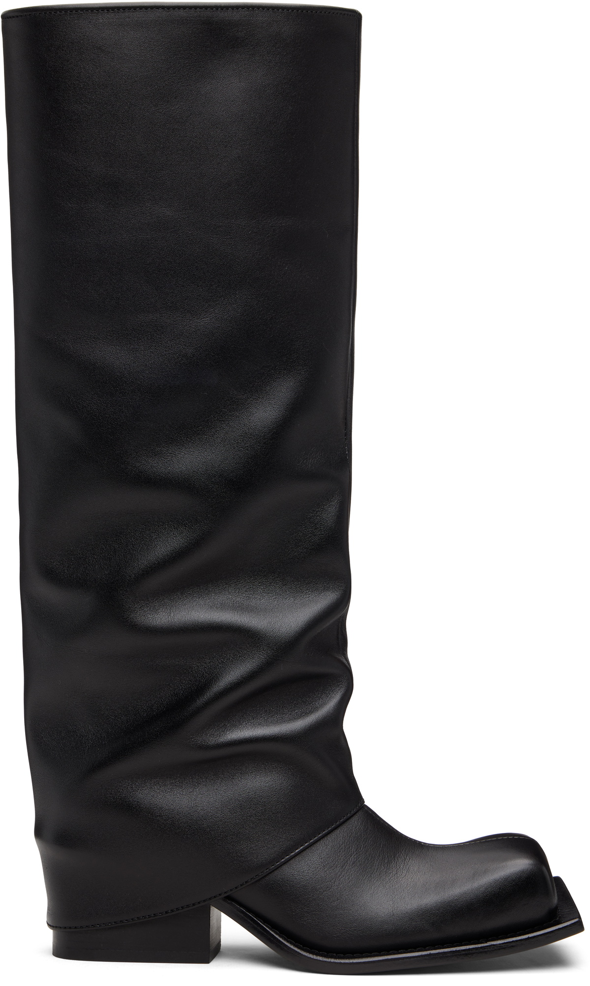 FIDAN NOVRUZOVA Black Havva Chunky Heel Trouser Boots