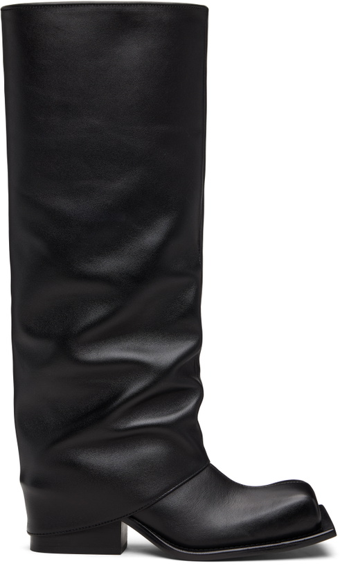Photo: FIDAN NOVRUZOVA Black Havva Chunky Heel Trouser Boots