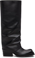 FIDAN NOVRUZOVA Black Havva Chunky Heel Trouser Boots
