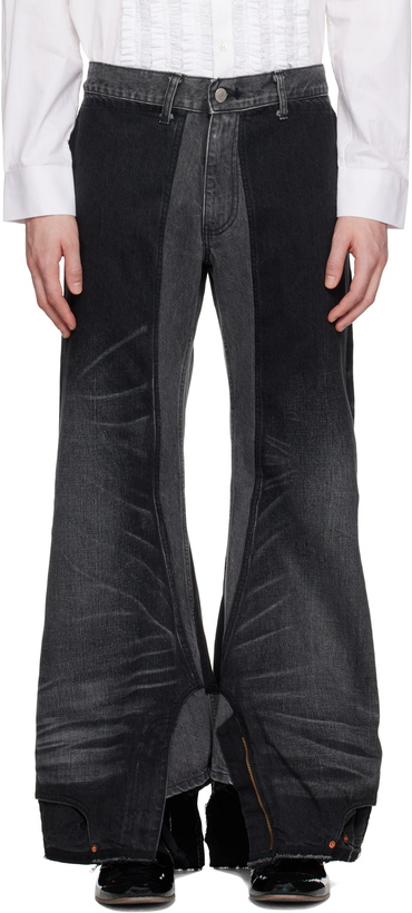 Photo: Junya Watanabe Black Levi's Edition Garment Treated W Name Jeans
