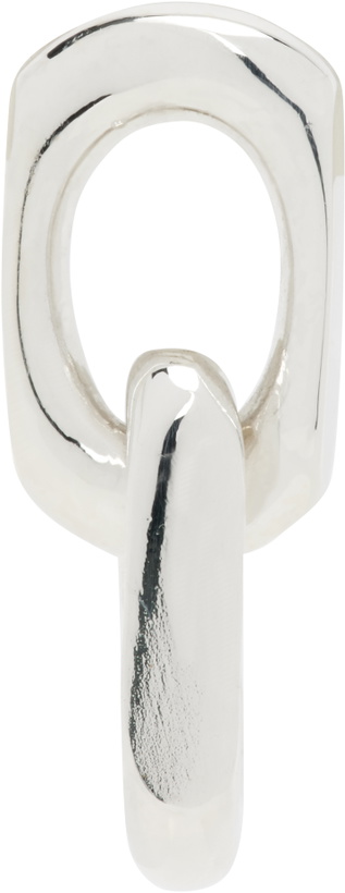 Photo: Martine Ali Silver Diamond Link Drop Single Earring