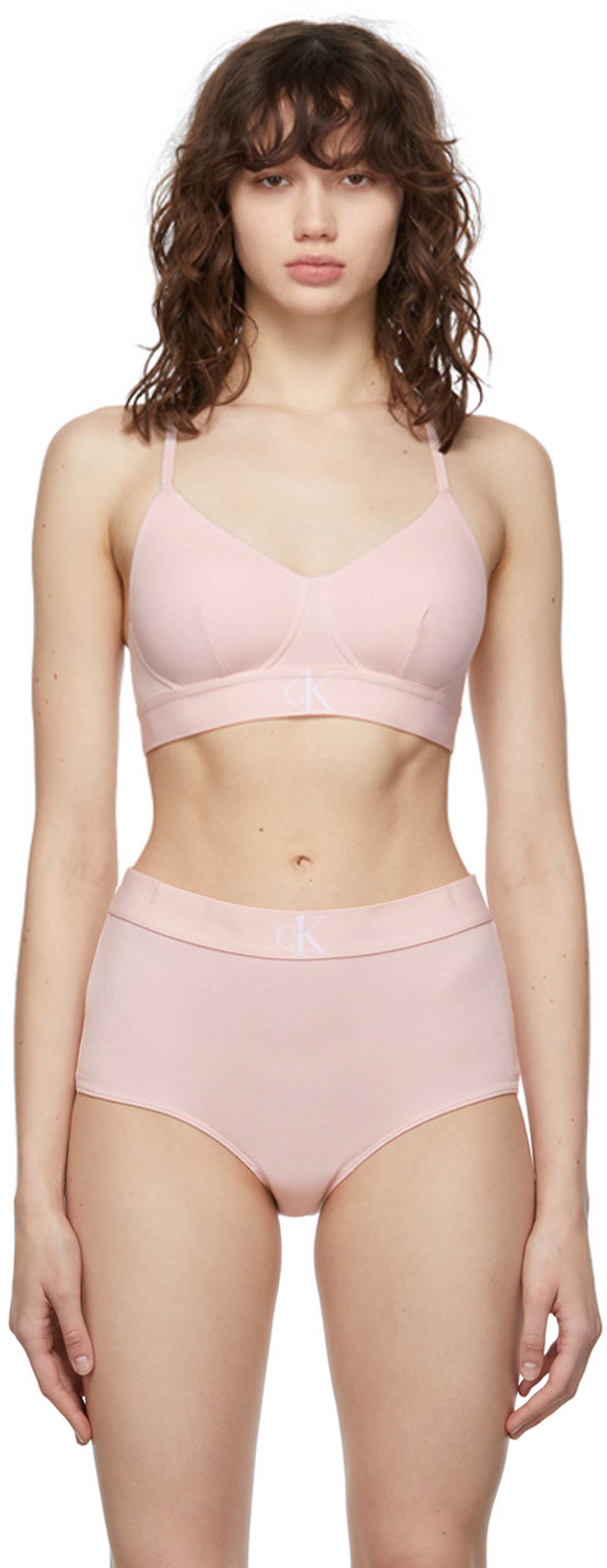 Calvin Klein Underwear Pink Plush Light Lined Bralette Calvin