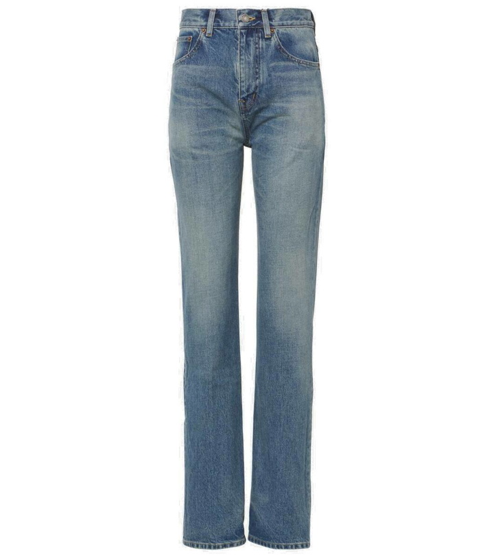 Photo: Saint Laurent Mid-rise straight jeans