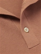 Thom Sweeney - Slim-Fit Cotton-Piqué Polo Shirt - Orange