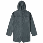 Rains Long Jacket in Slate