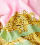 Versace Printed silk twill scarf