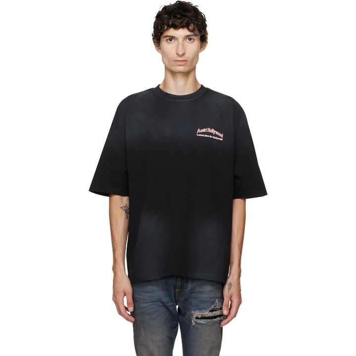 Photo: AMIRI Black Sunny Place HJ GD Skate T-shirt