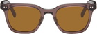 Studio Nicholson Brown Type 1 Sunglasses