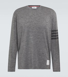 Thom Browne 4-Bar wool-blend jersey T-shirt