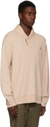 Polo Ralph Lauren Beige Shawl Collar Sweater