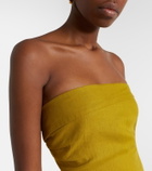 Faithfull Caen strapless linen top