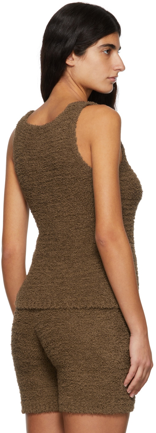 Missing You Already Brown Towel Yarn Tank Top
