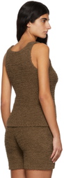 Missing You Already Brown Towel Yarn Tank Top