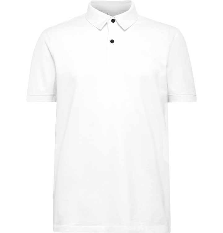 Photo: Bogner - Timo Stretch Cotton-Blend Piqué Golf Polo Shirt - White