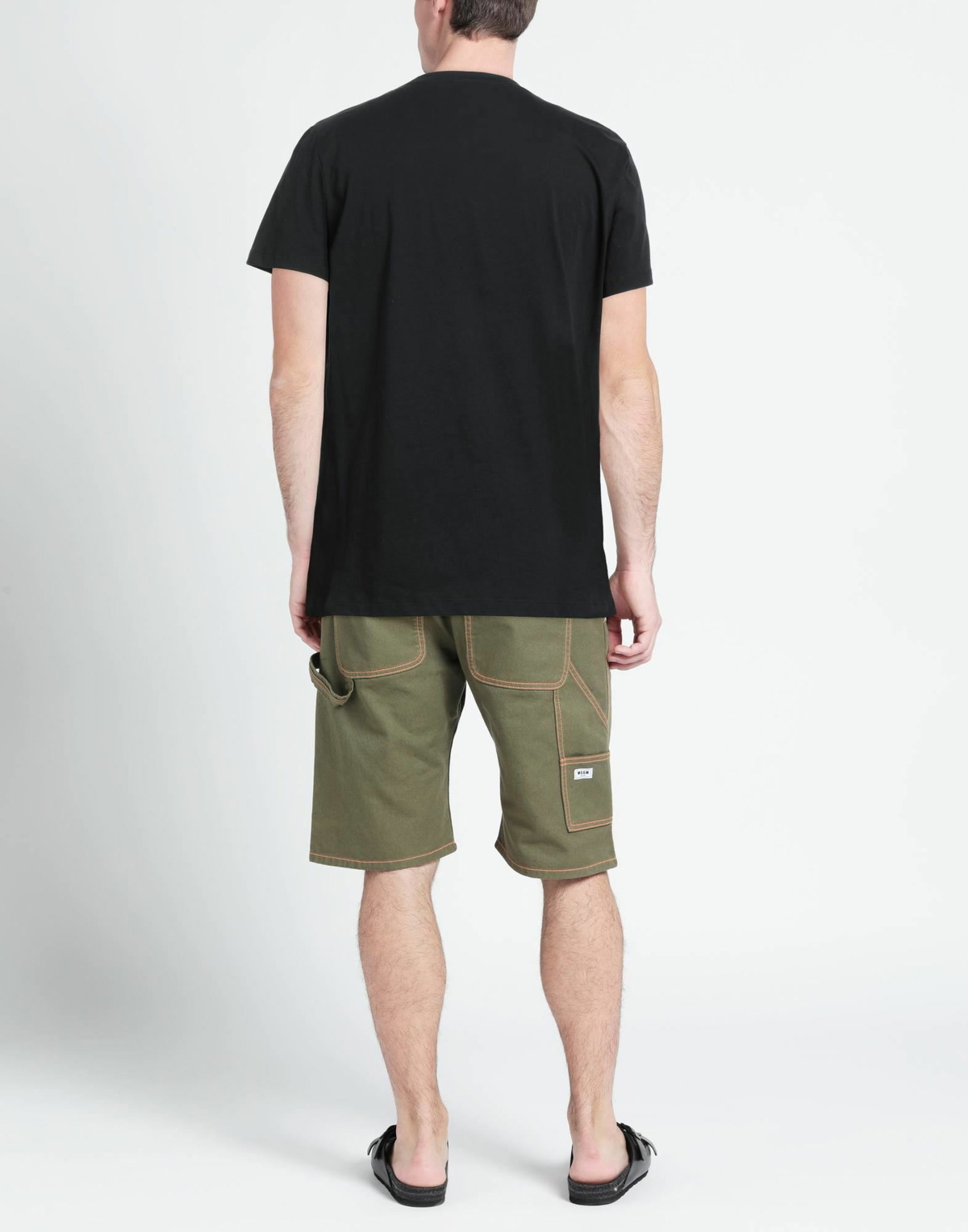 Balmain Mens T-shirt in Black