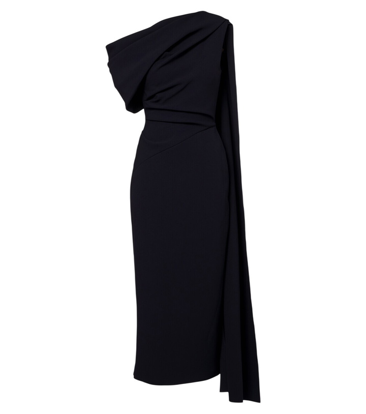 Photo: Roksanda Maite caped crêpe midi dress