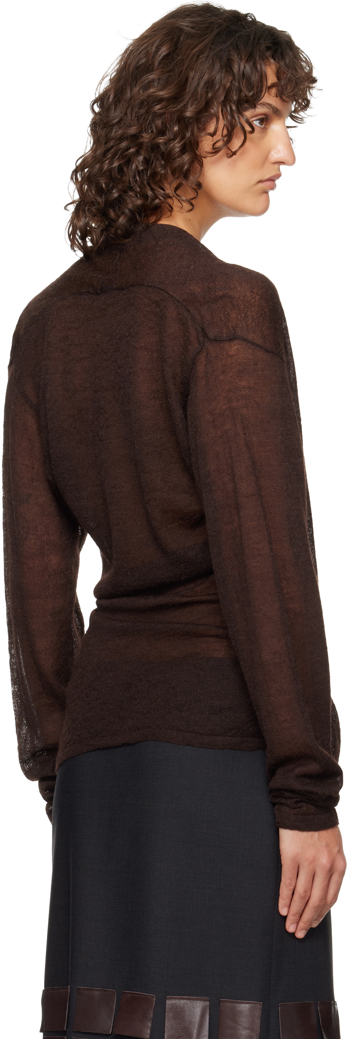 Paloma Wool Brown Sudi Cardigan