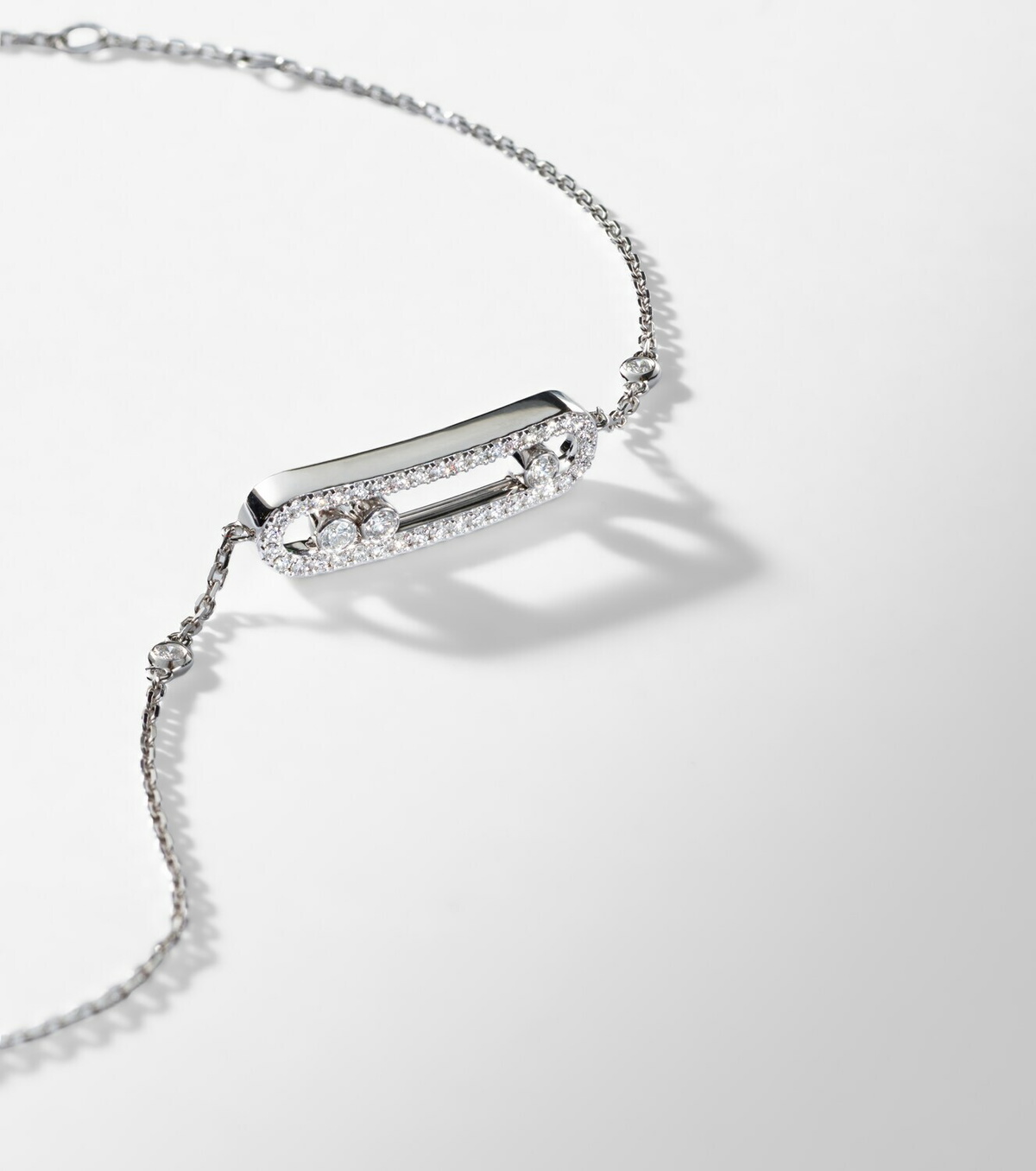 Messika Baby Move 18kt white gold bracelet with diamonds