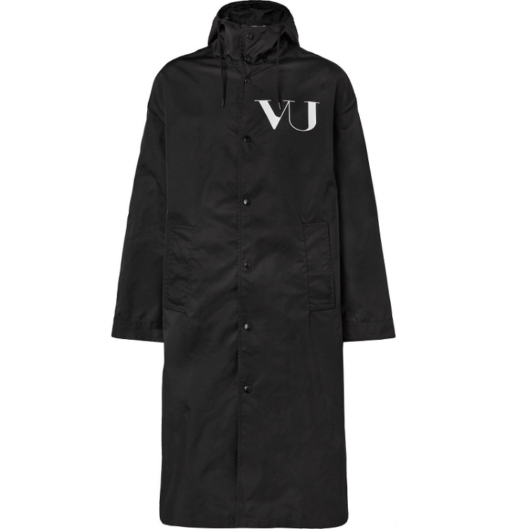 Photo: Valentino - Undercover Printed Shell Raincoat - Black