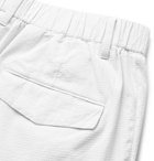 Incotex - Gingham Cotton-Seersucker Shorts - White