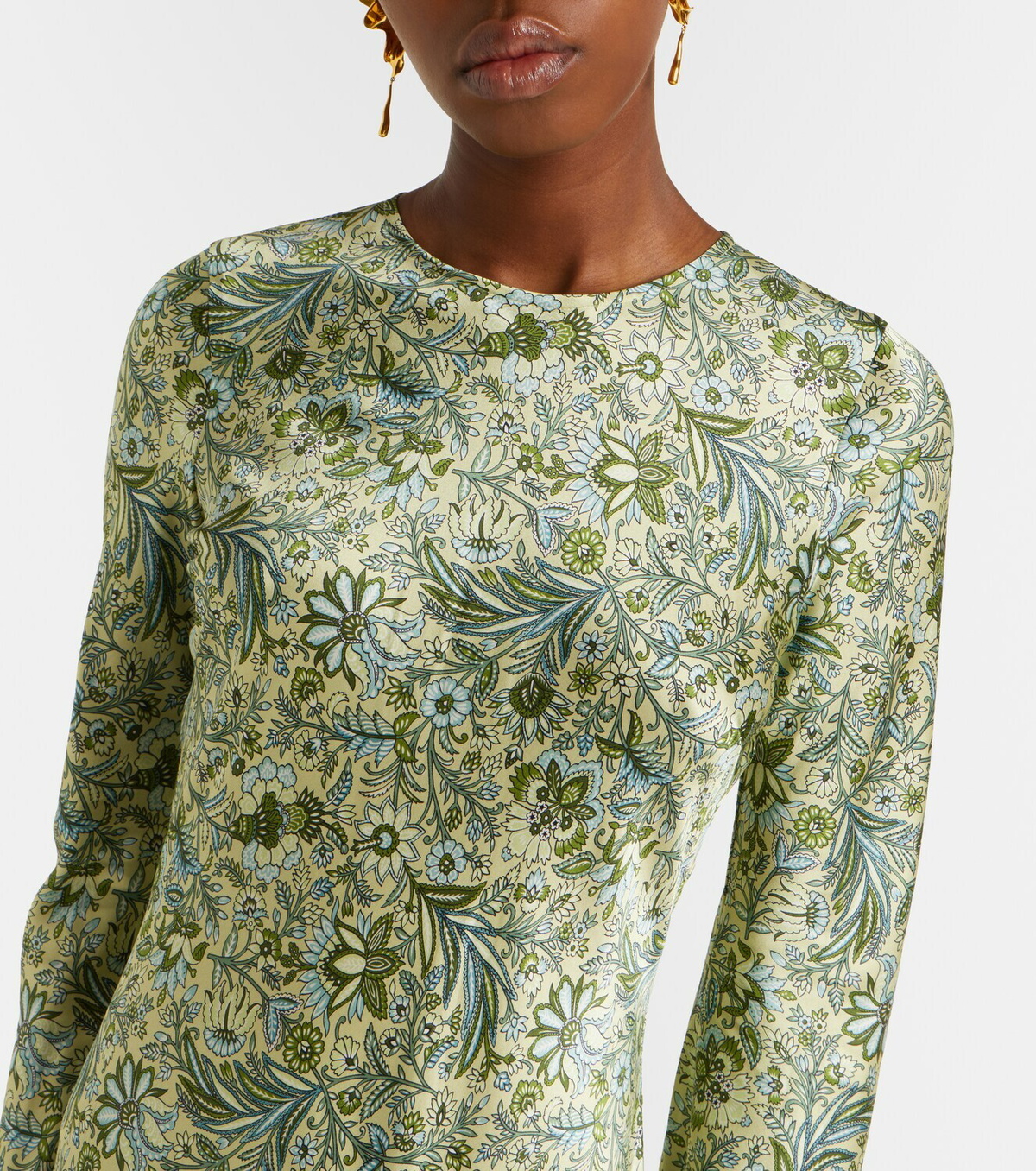 Veronica Beard Gemma printed silk-blend maxi dress