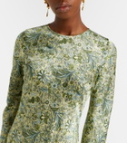 Veronica Beard Gemma printed silk-blend maxi dress
