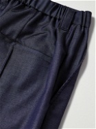 Blue Blue Japan - Straight-Leg Pleated Wool Trousers - Blue